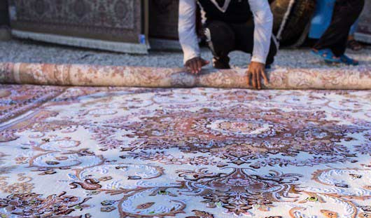 روش اصولی لول کردن قالی در قالیشویی شیراز